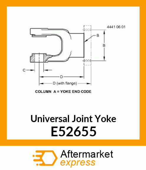 Universal Joint Yoke E52655