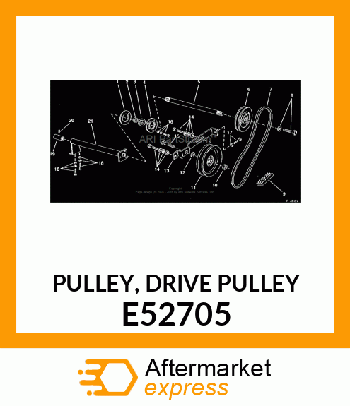 PULLEY, DRIVE PULLEY E52705