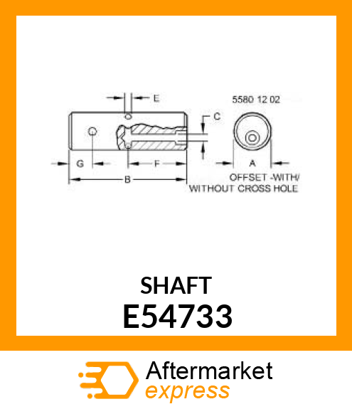 SHAFT, WORM E54733