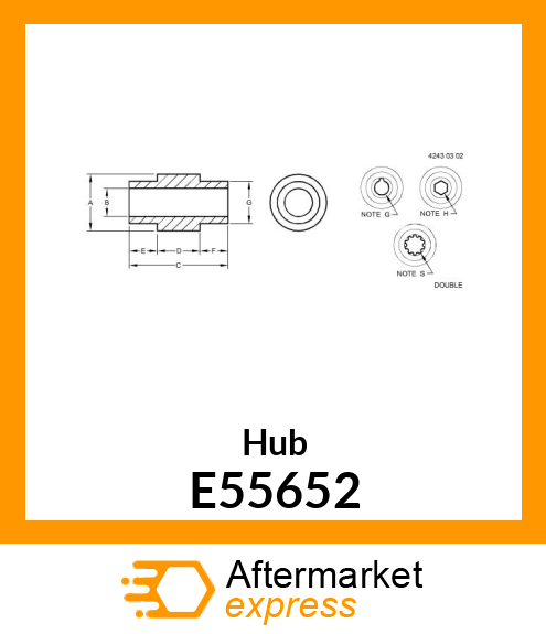 Hub E55652