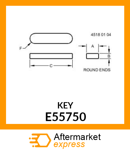 Shaft Key E55750