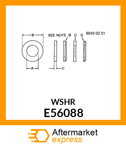 WASHER, FLYWHEEL E56088