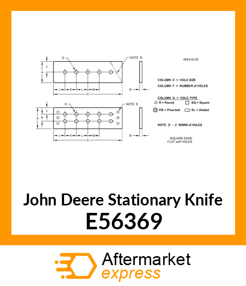 Stationary Knife E56369