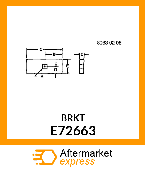 BRACKET (GATE LATCH) E72663