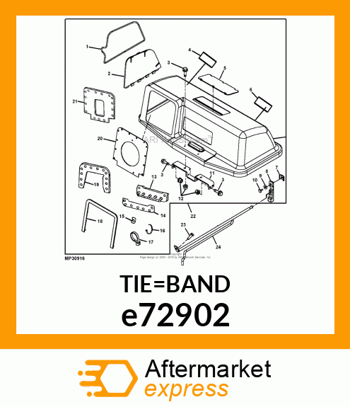 TIE BAND, BLACK e72902