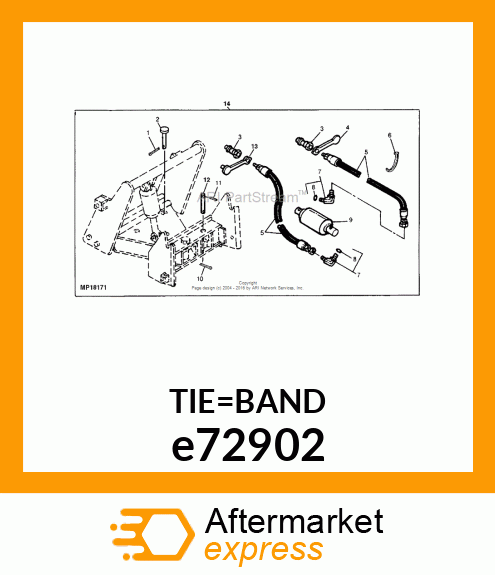 TIE BAND, BLACK e72902