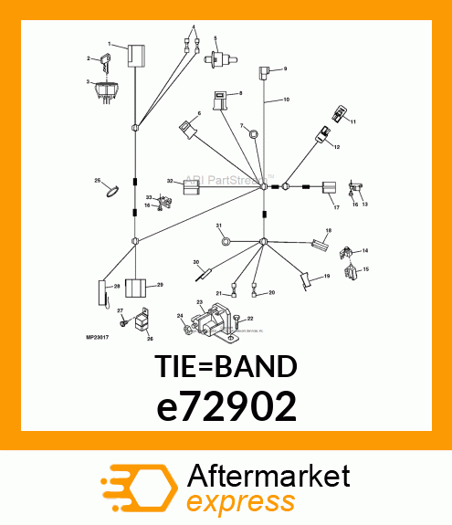 TIE BAND, BLACK e72902