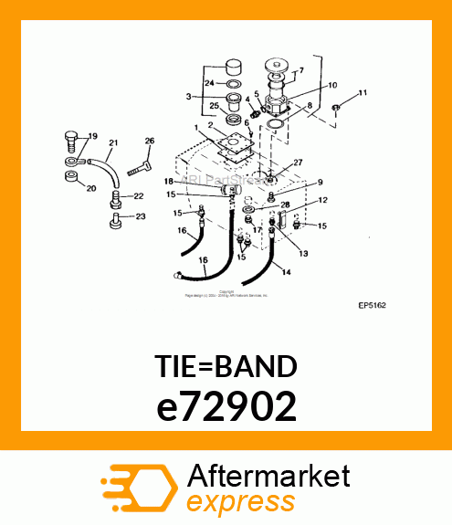 TIE BAND, BLACK e72902