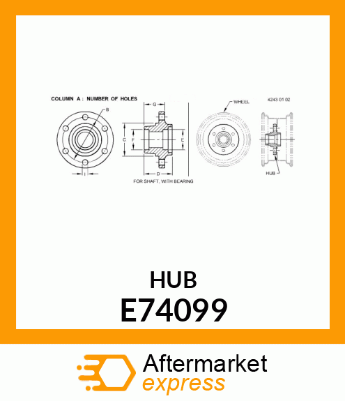 Hub E74099