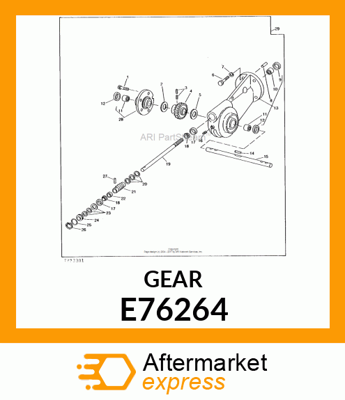 Worm Gear - GEAR, WORM E76264