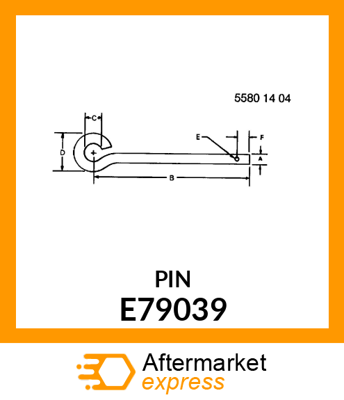 PIN (GAUGE SHOE) E79039