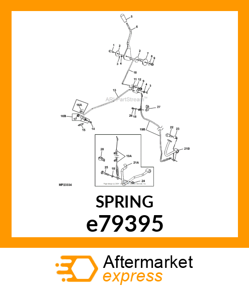 SPRING, EXTENSION (FEED ROLL STOP) e79395