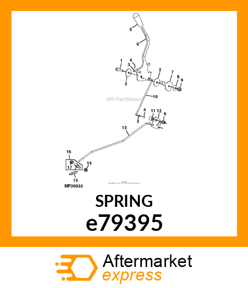 SPRING, EXTENSION (FEED ROLL STOP) e79395