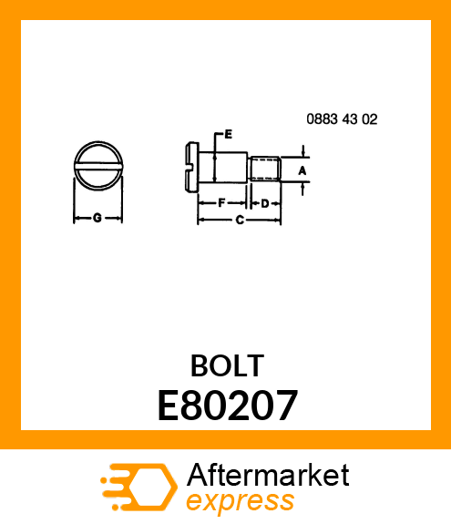 SCREW (KNIFE) E80207