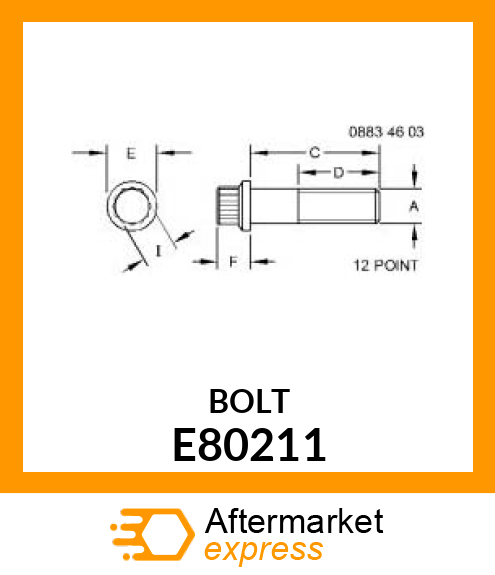 CAP SCREW, (CUTTERBAR PINION) E80211