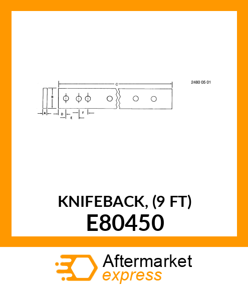 KNIFEBACK, (9 FT) E80450