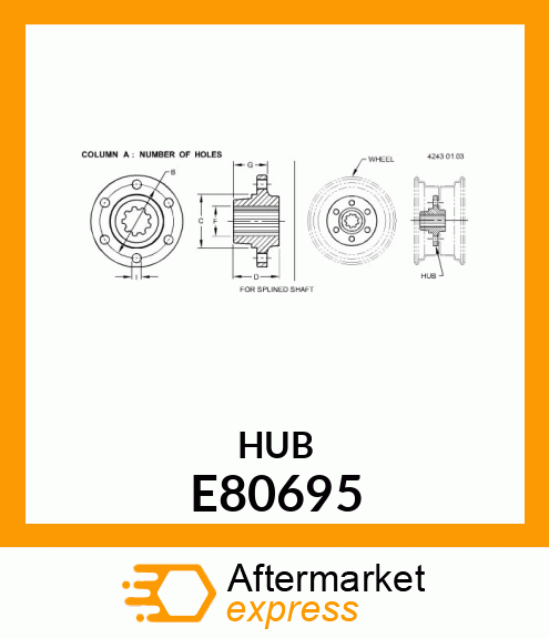 Hub E80695