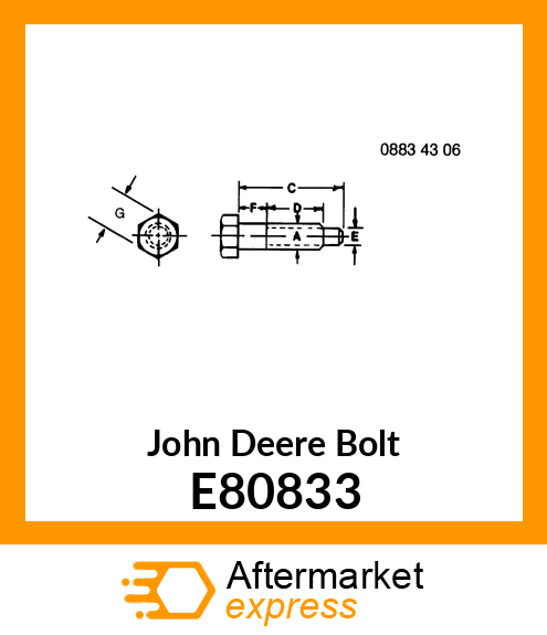 Bolt E80833