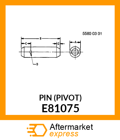 PIN (PIVOT) E81075