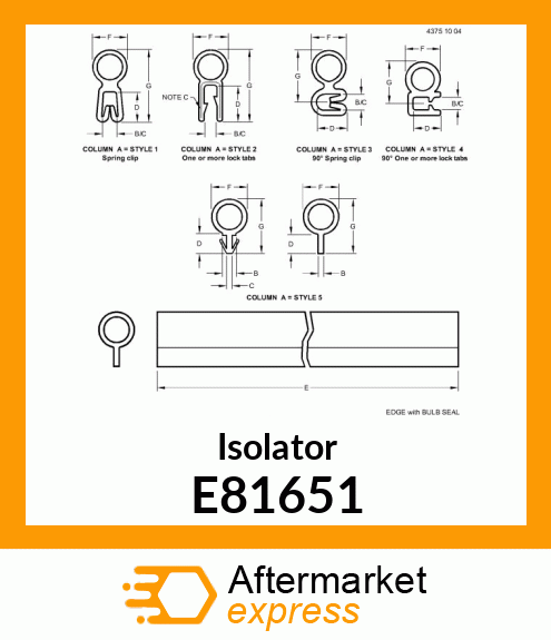 Isolator E81651