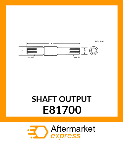 Pinion Shaft E81700