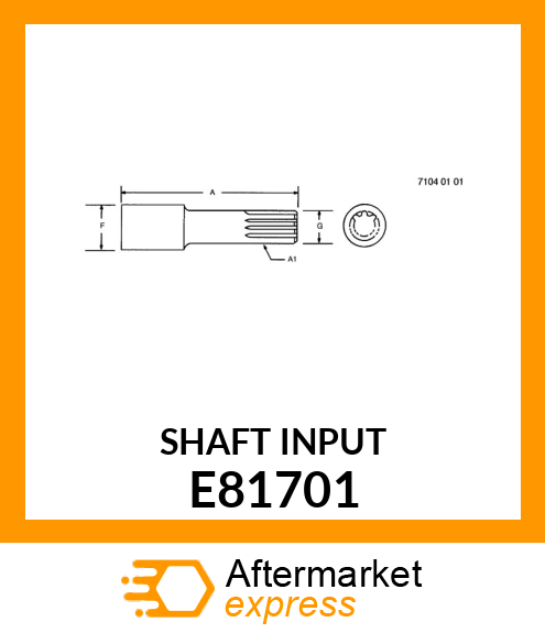 SHAFT (INPUT) E81701