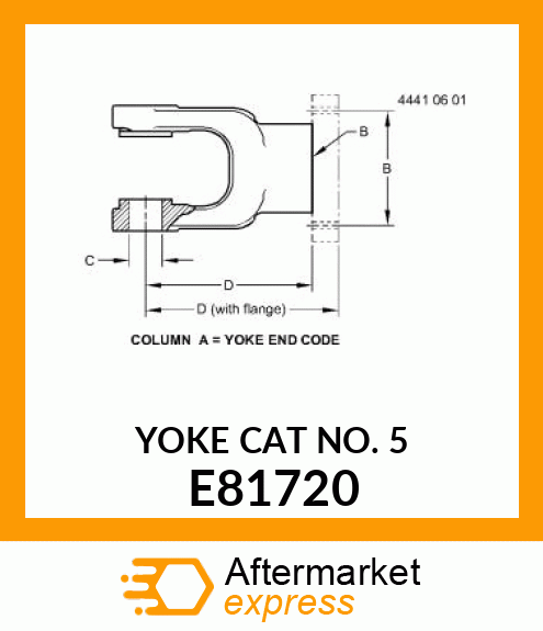 Universal Joint Yoke E81720