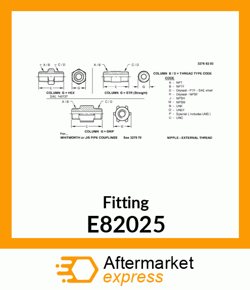 Fitting E82025