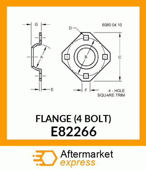 FLANGE (4 BOLT) E82266