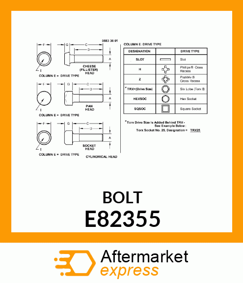 SCREW, SELF E82355