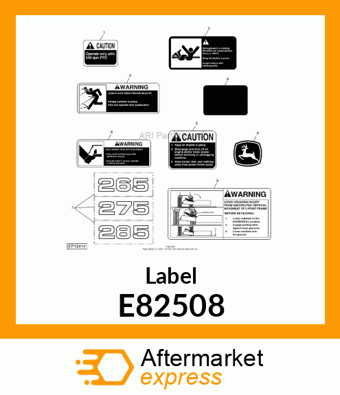 Label E82508