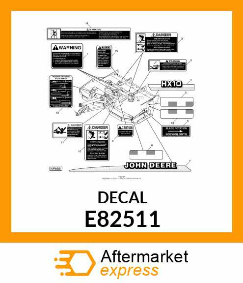 LABEL, (1000 RPM PTO) E82511