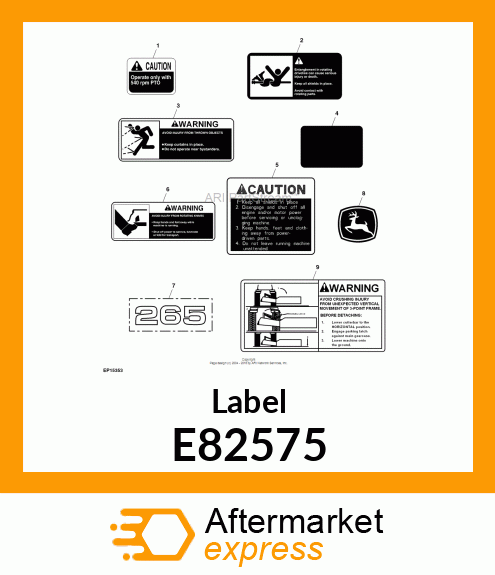 Label E82575