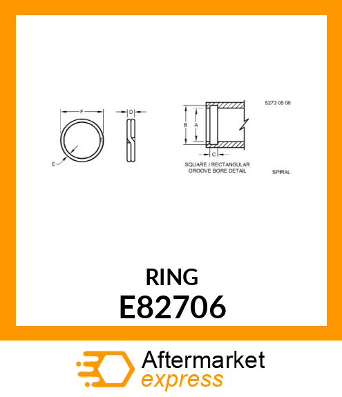 RING, SNAP (INTERNAL) E82706