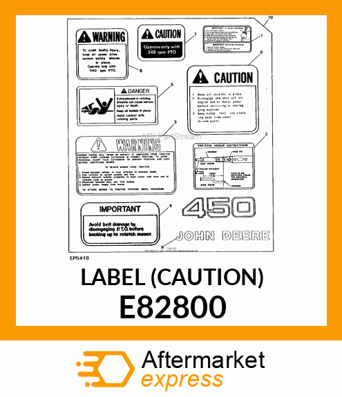 LABEL (CAUTION) E82800