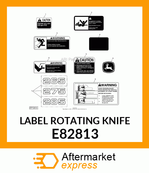 LABEL ROTATING KNIFE E82813