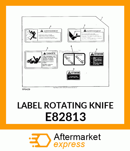 LABEL ROTATING KNIFE E82813