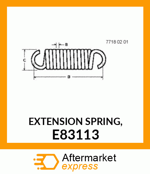 EXTENSION SPRING, E83113