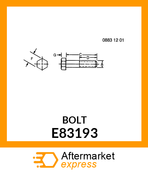 BOLT, (FLOAT ADJUSTMENT) E83193
