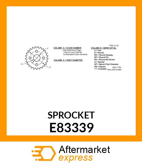 Chain Sprocket E83339