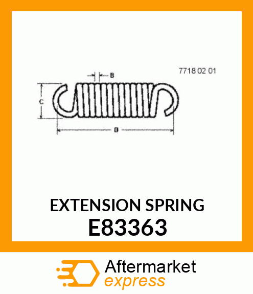 EXTENSION SPRING E83363