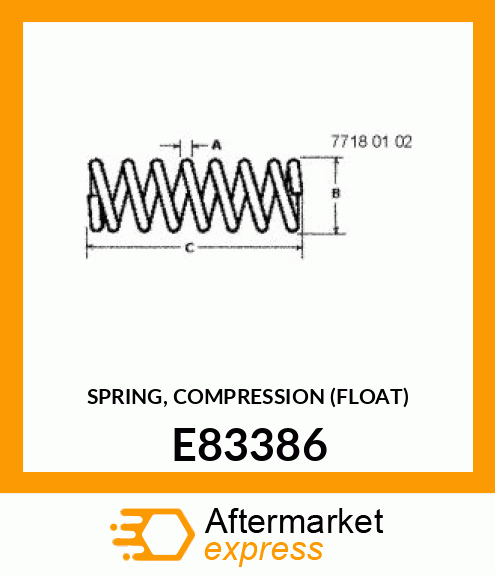 SPRING, COMPRESSION (FLOAT) E83386