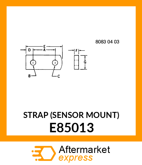 STRAP (SENSOR MOUNT) E85013