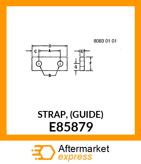 STRAP, (GUIDE) E85879