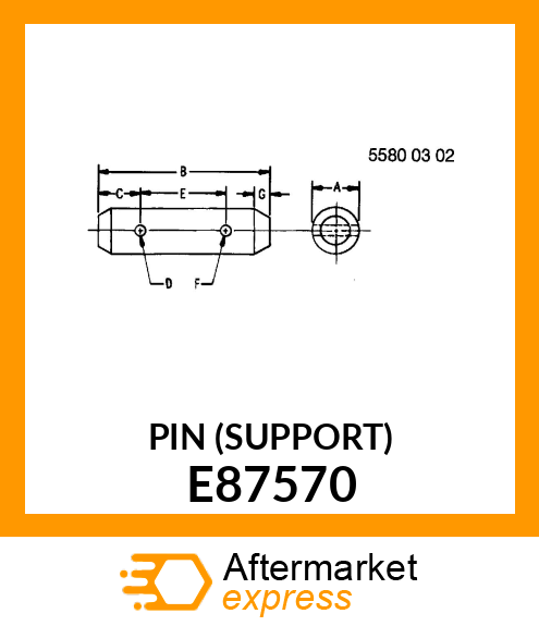 PIN (SUPPORT) E87570
