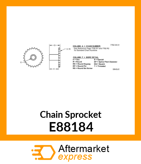 Chain Sprocket E88184