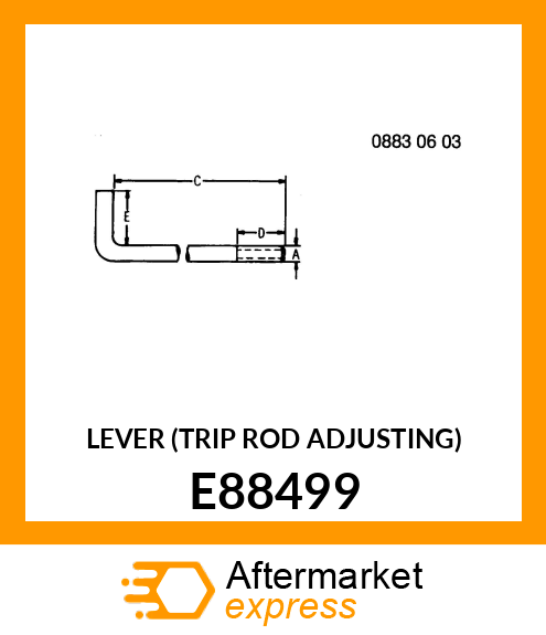 LEVER (TRIP ROD ADJUSTING) E88499