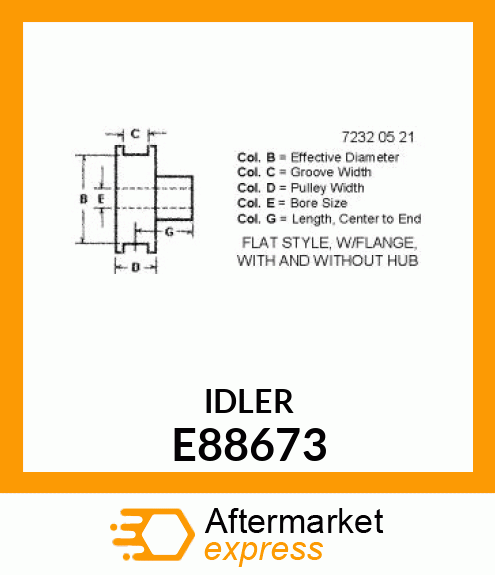 IDLER E88673