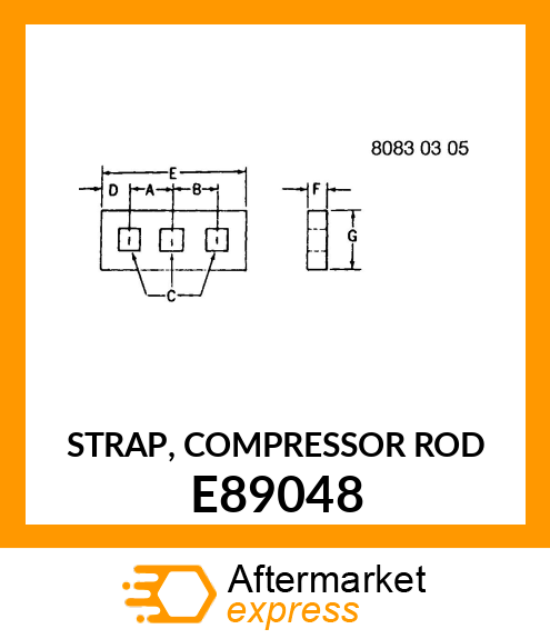 STRAP, COMPRESSOR ROD E89048