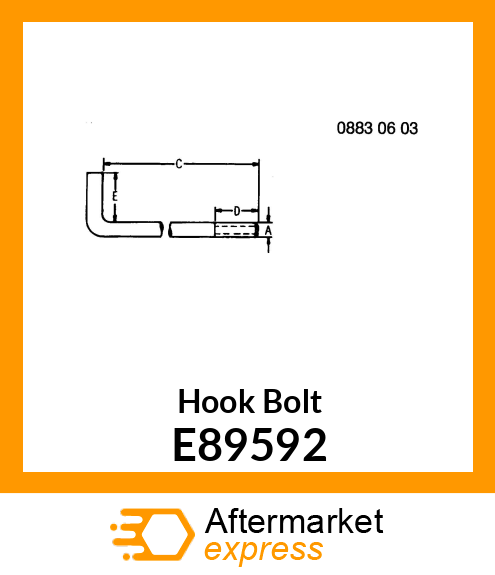 Hook Bolt E89592